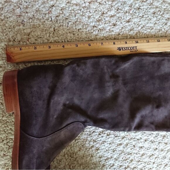 SERGIO ROSSI brown Suede below the knee boots size 7 - Picture 5 of 12
